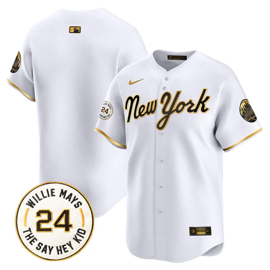 Men’s Willie Mays Patch Vapor Premier Limited Jersey