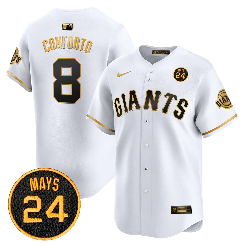 Men’s San Francisco 2024 Willie Mays Patch Vapor Premier Limited Jersey V3