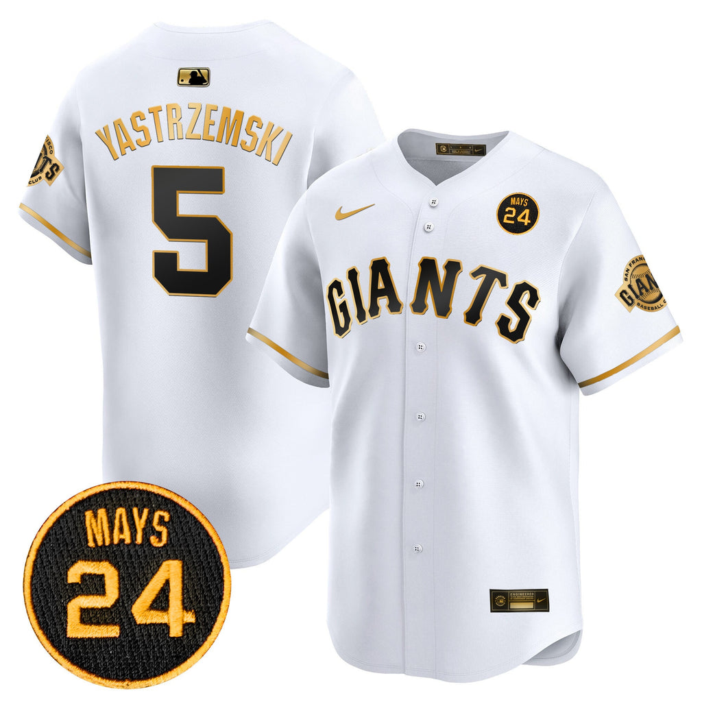 Men’s San Francisco 2024 Willie Mays Patch Vapor Premier Limited Jersey V3