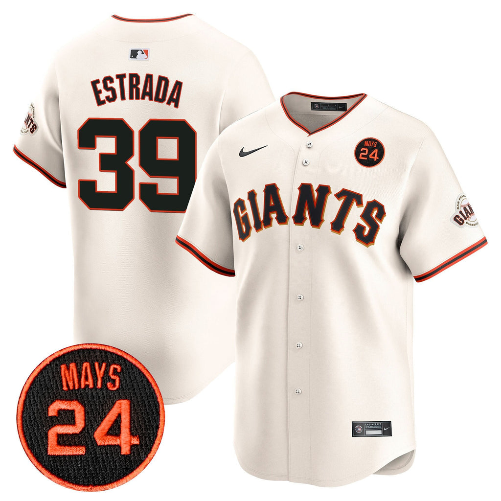 Men’s San Francisco 2024 Willie Mays Patch Vapor Premier Limited Jersey V3