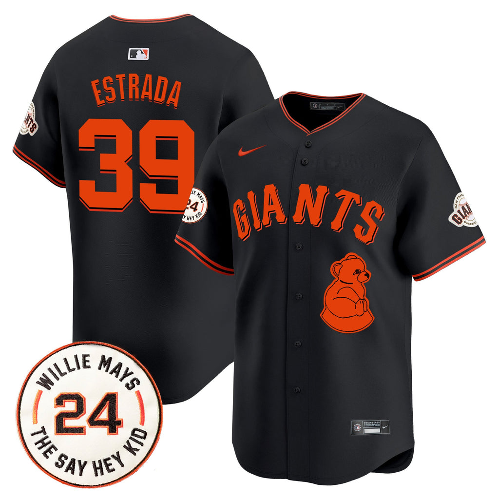 Men’s San Francisco 2024 Willie Mays Patch Vapor Premier Limited Jersey V4