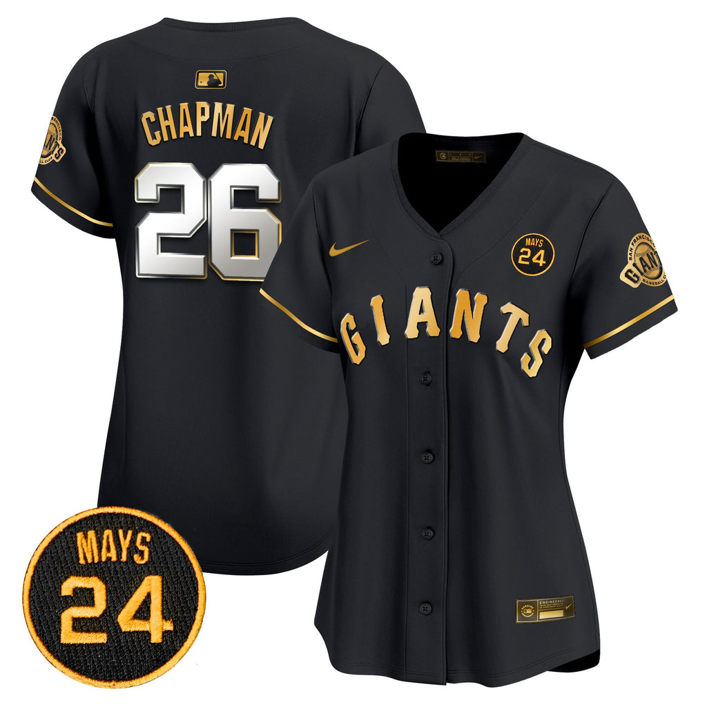 Women’s San Francisco 2024 Willie Mays Patch Vapor Premier Limited Jersey V3
