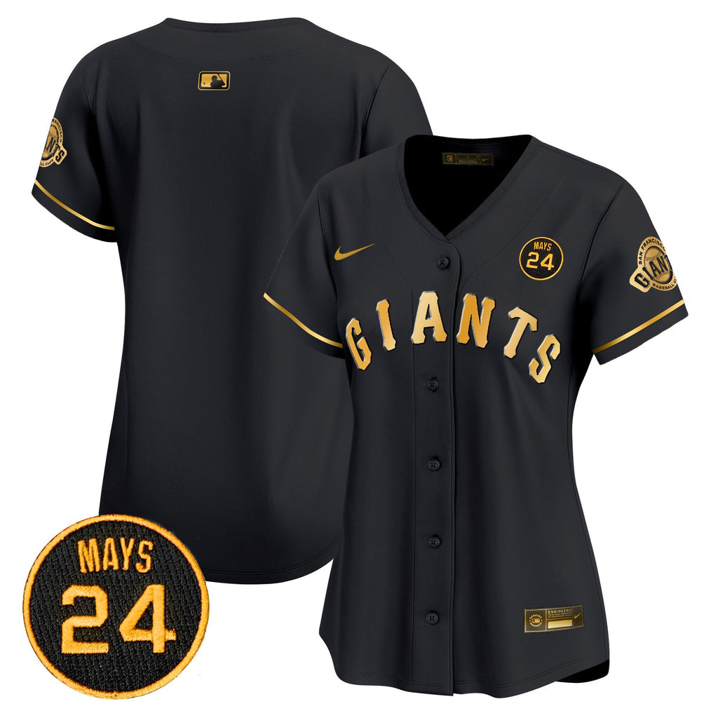 Women’s San Francisco 2024 Willie Mays Patch Vapor Premier Limited Jersey V3