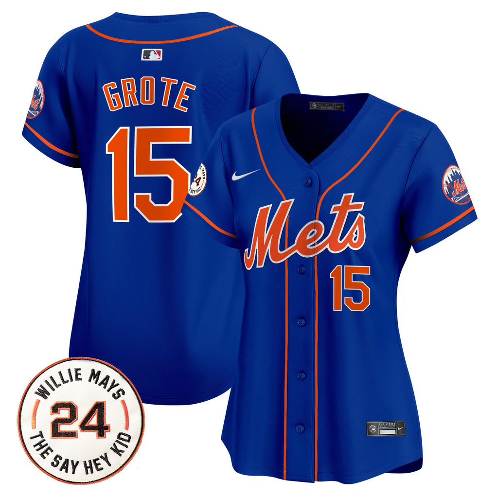Women’s Willie Mays Patch Vapor Premier Limited Jersey