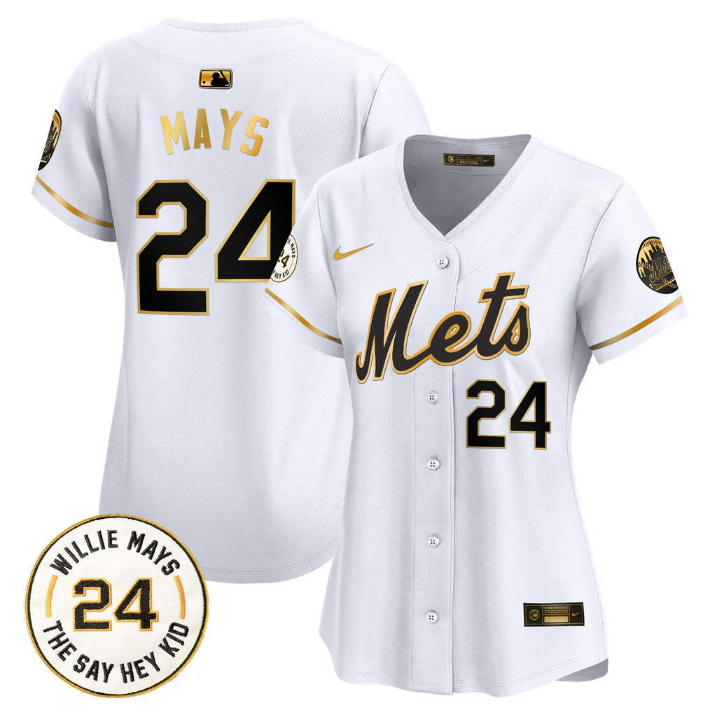 Women’s Willie Mays Patch Vapor Premier Limited Jersey