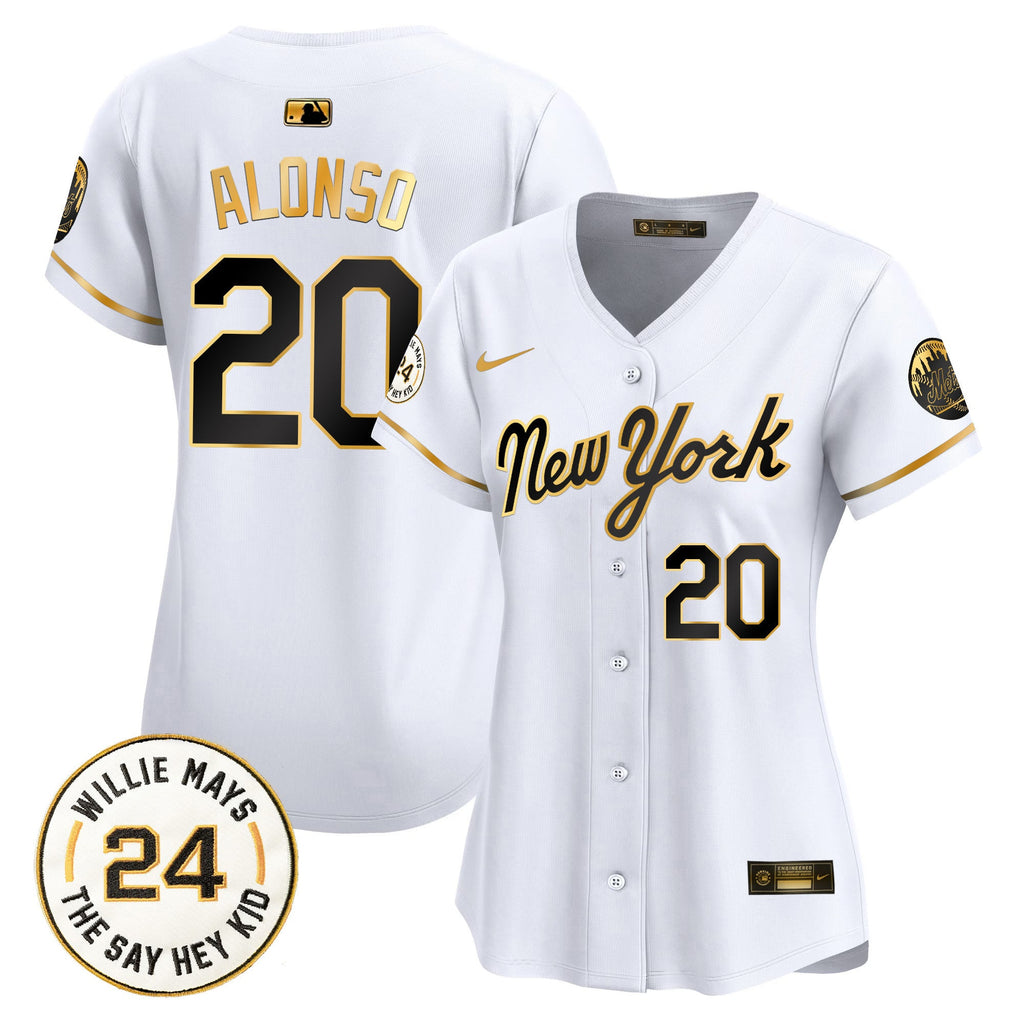 Women’s Willie Mays Patch Vapor Premier Limited Jersey