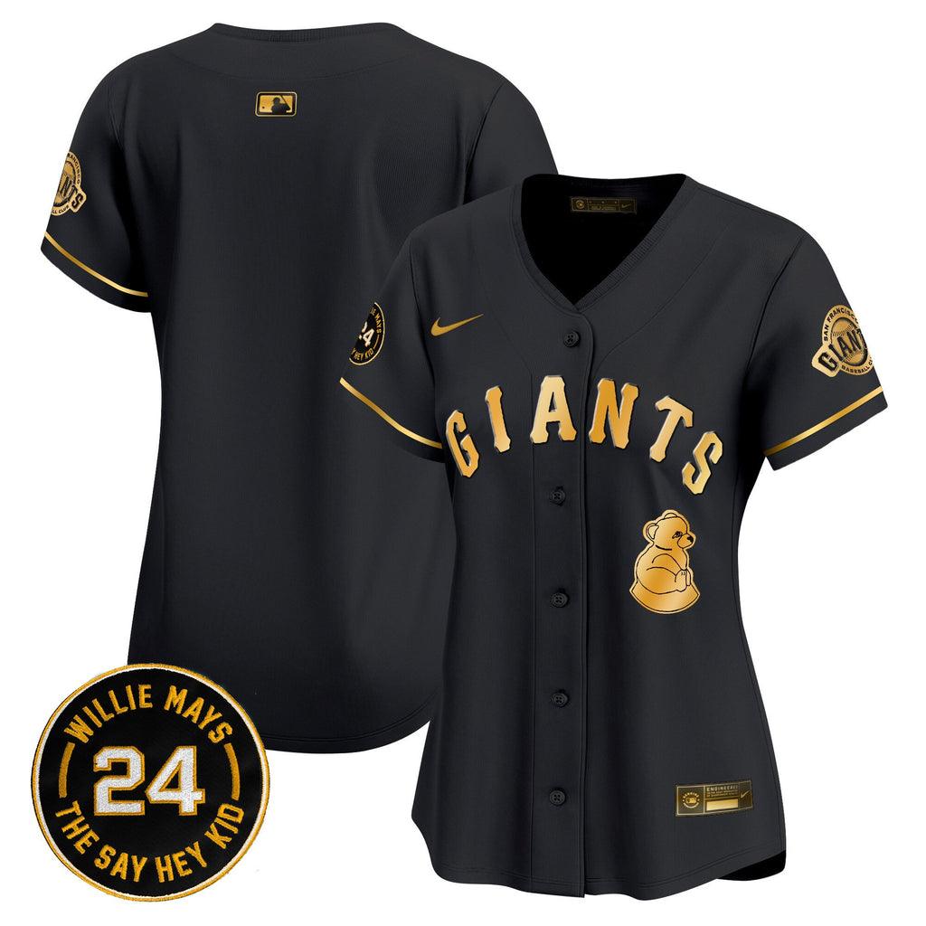 Women’s San Francisco 2024 Willie Mays Patch Vapor Premier Limited Jersey V4