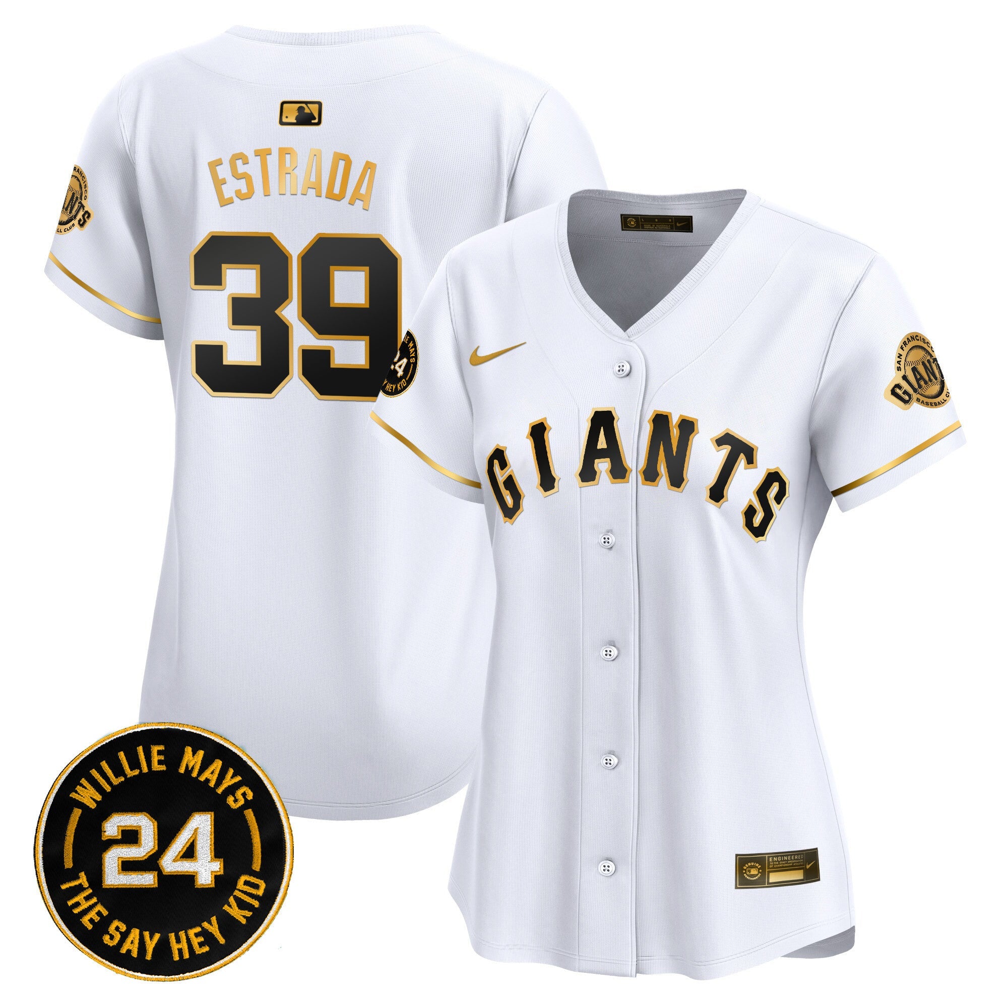 Women’s San Francisco 2024 Willie Mays Patch Vapor Premier Limited Jersey