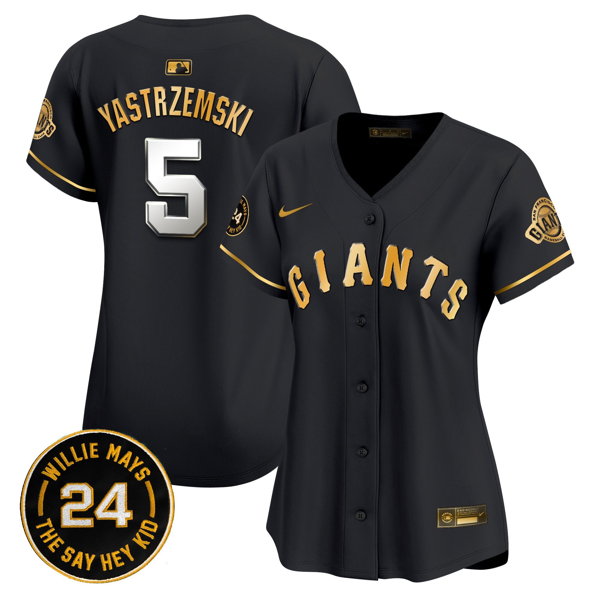 Women’s San Francisco 2024 Willie Mays Patch Vapor Premier Limited Jersey