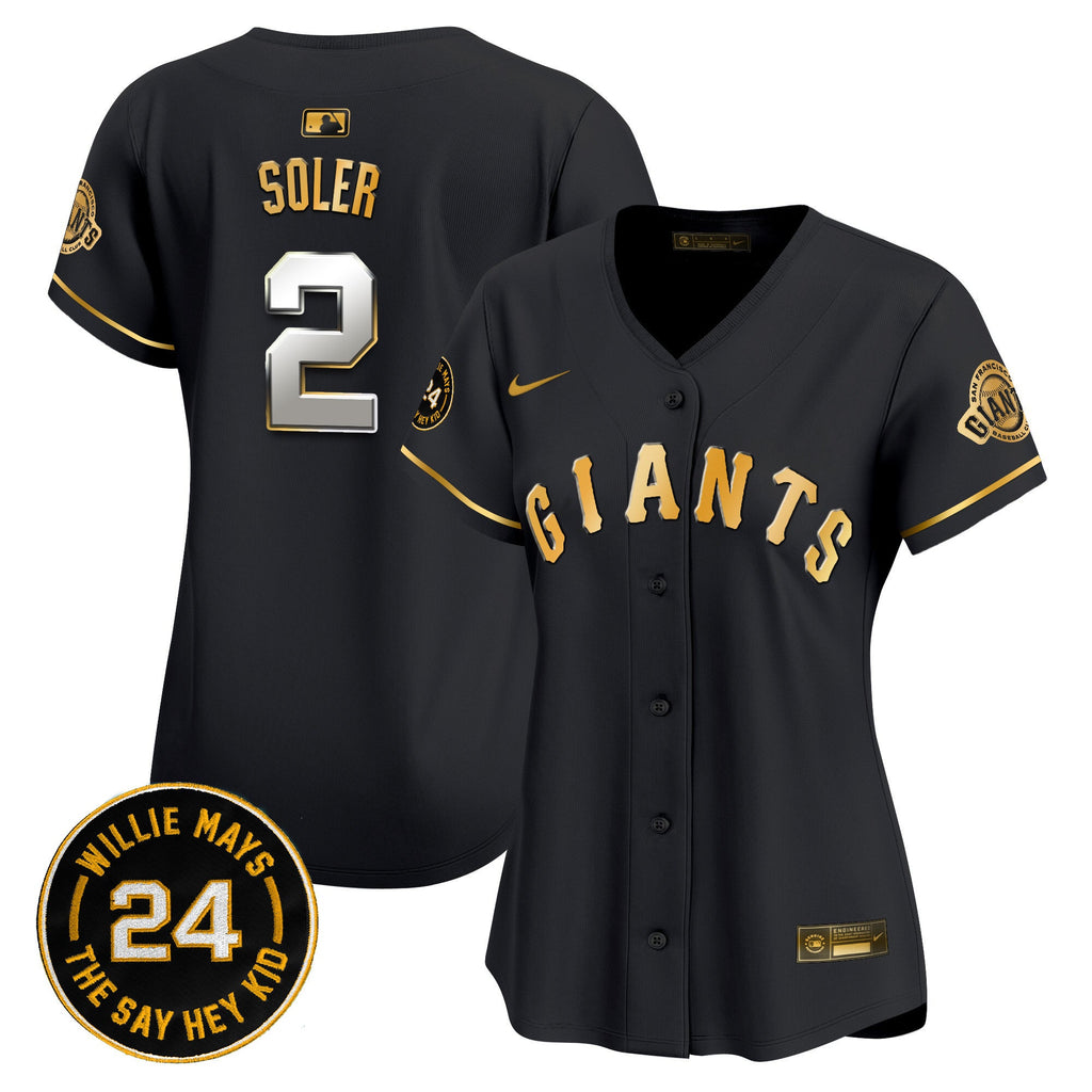 Women’s San Francisco 2024 Willie Mays Patch Vapor Premier Limited Jersey