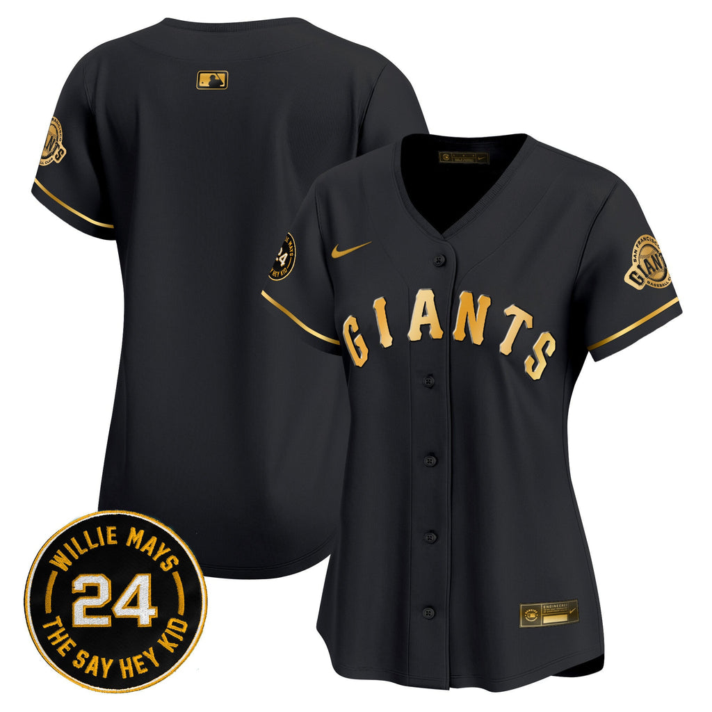 Women’s San Francisco 2024 Willie Mays Patch Vapor Premier Limited Jersey