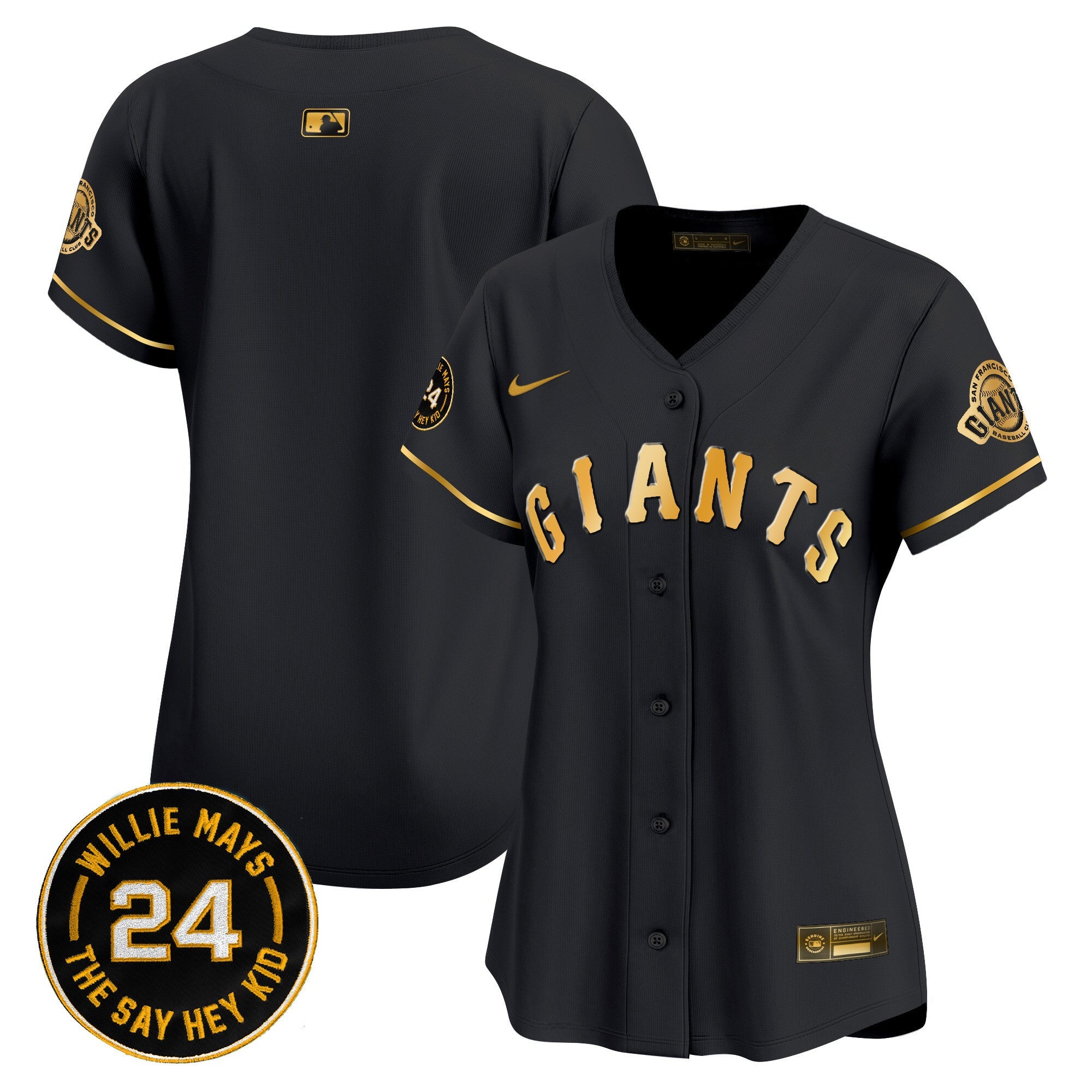 Women’s San Francisco 2024 Willie Mays Patch Vapor Premier Limited Jersey