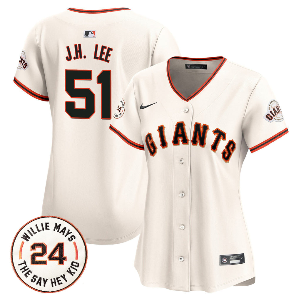 Women’s San Francisco 2024 Willie Mays Patch Vapor Premier Limited Jersey