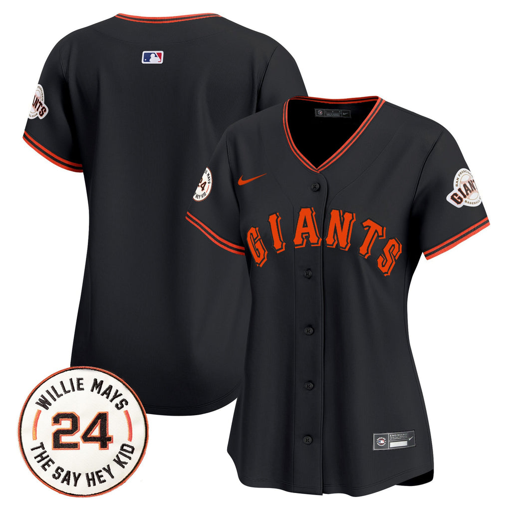 Women’s San Francisco 2024 Willie Mays Patch Vapor Premier Limited Jersey