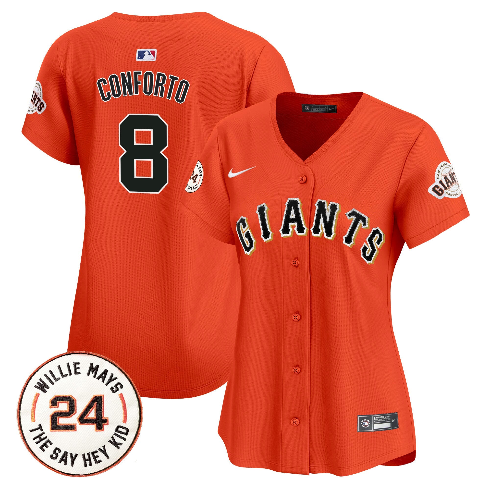 Women’s San Francisco 2024 Willie Mays Patch Vapor Premier Limited Jersey