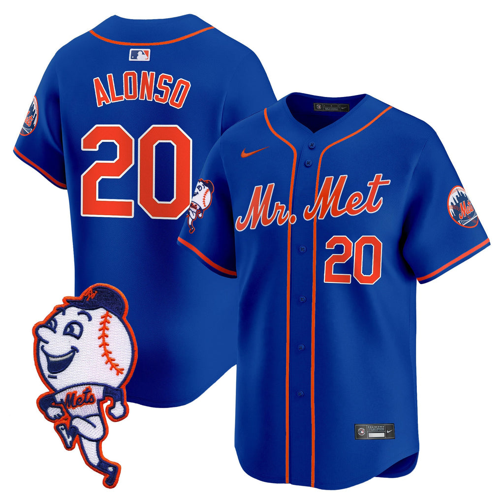 Men’s Mr. Met Patch Vapor Premier Limited Jersey