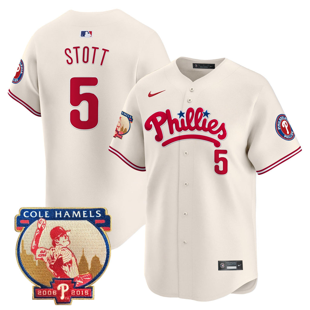 Men’s Cole Hamels Patch Vapor Premier Limited Jersey