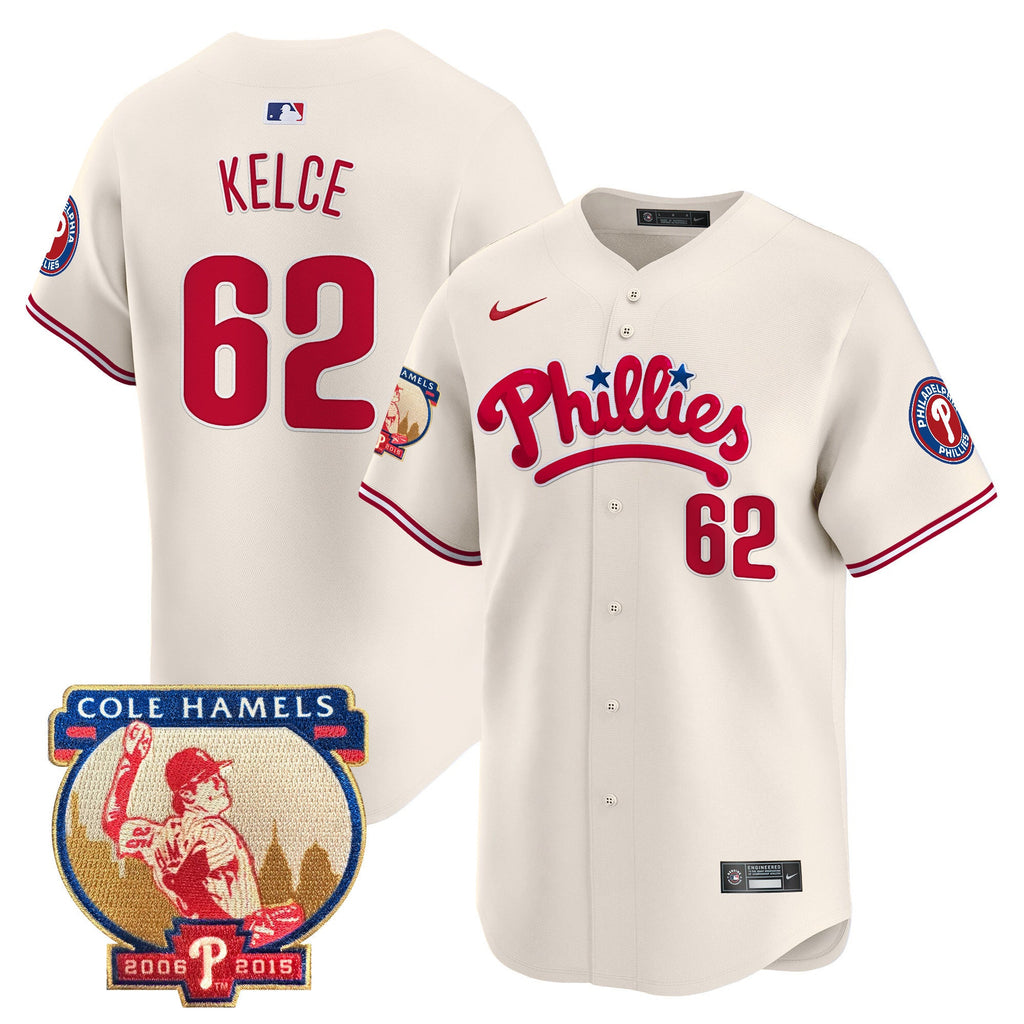 Men’s Cole Hamels Patch Vapor Premier Limited Jersey