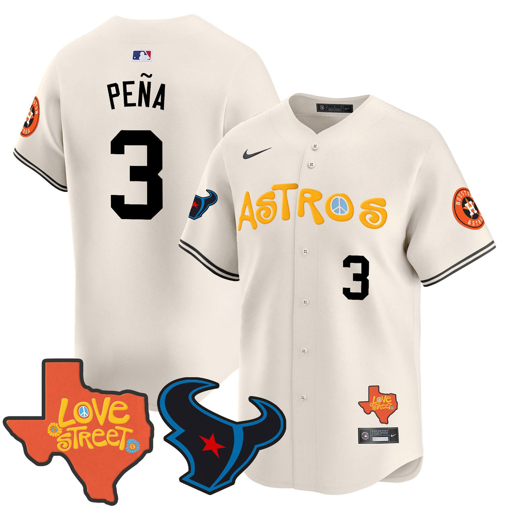Men’s Love Street & Texans Patch Vapor Premier Limited Jersey