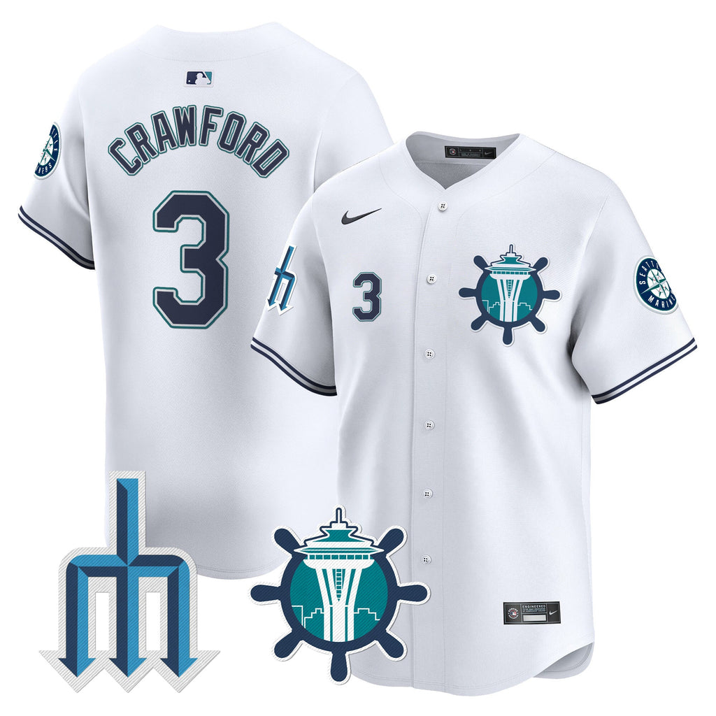 Men’s Seattle Trident Patch Vapor Premier Limited Jersey