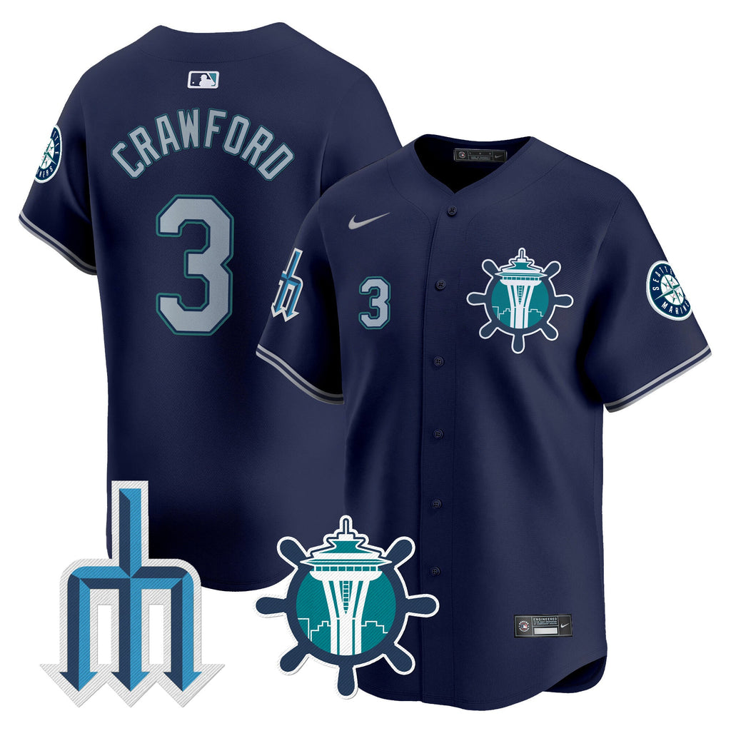 Men’s Seattle Trident Patch Vapor Premier Limited Jersey