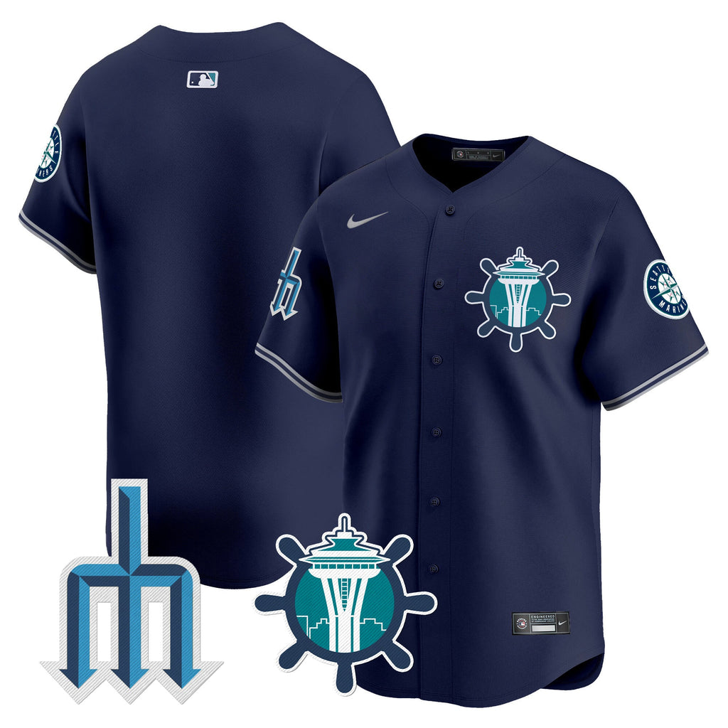 Men’s Seattle Trident Patch Vapor Premier Limited Jersey