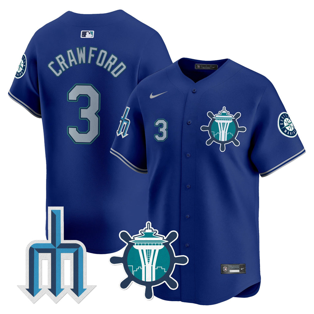 Men’s Seattle Trident Patch Vapor Premier Limited Jersey