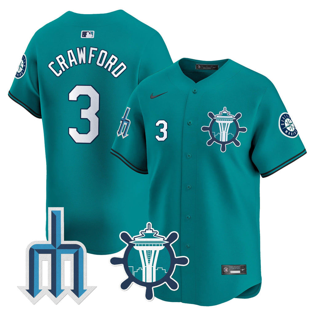 Men’s Seattle Trident Patch Vapor Premier Limited Jersey