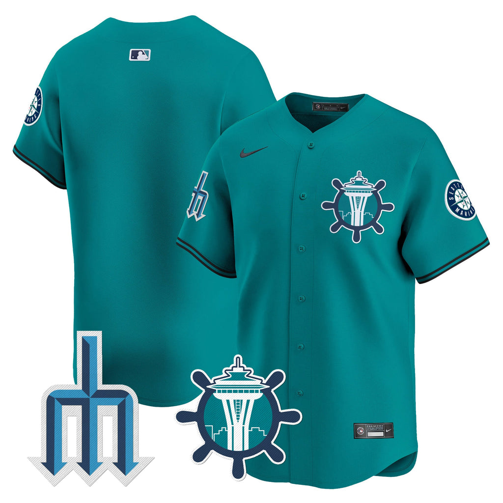 Men’s Seattle Trident Patch Vapor Premier Limited Jersey