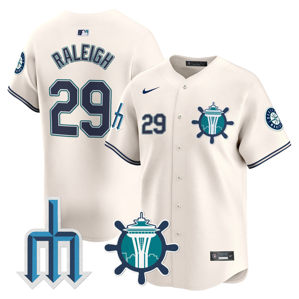 Men’s Seattle Trident Patch Vapor Premier Limited Jersey