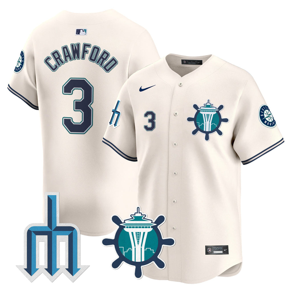 Men’s Seattle Trident Patch Vapor Premier Limited Jersey