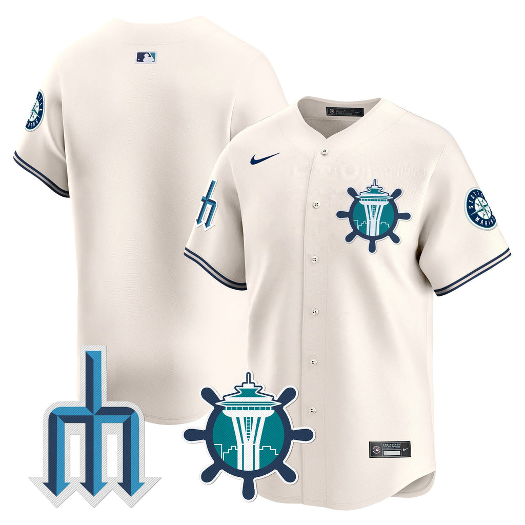Men’s Seattle Trident Patch Vapor Premier Limited Jersey