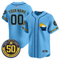 Milwaukee Golden 50th Anniversary Patch Vapor Premier Limited Custom Jersey