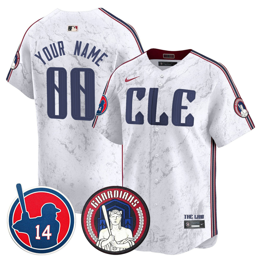 Cleveland Larry Doby Patch City Connect Vapor Premier Limited Custom Jersey
