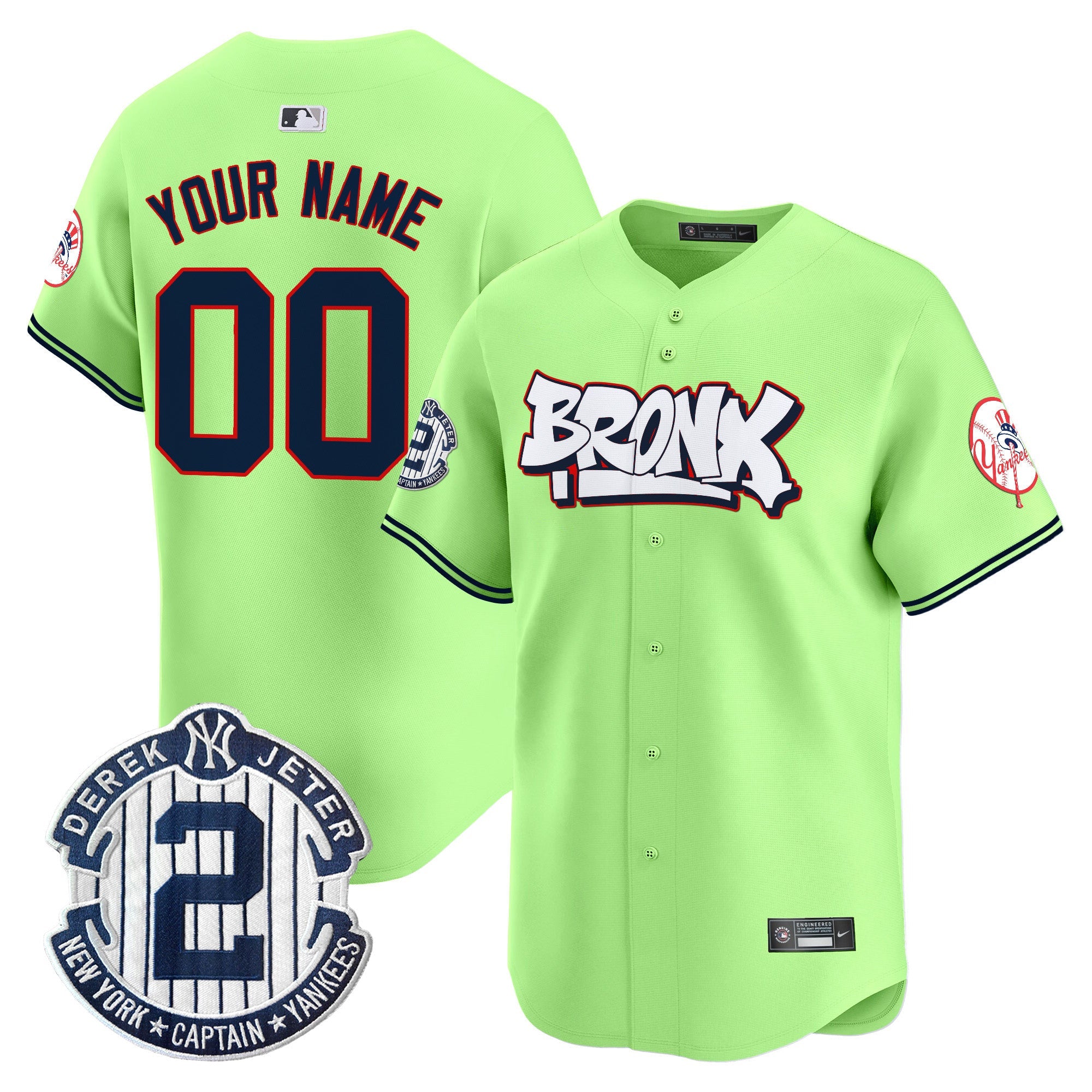 Unisex New York The Bronx Graffiti Vapor Premier Limited Custom Jersey V4