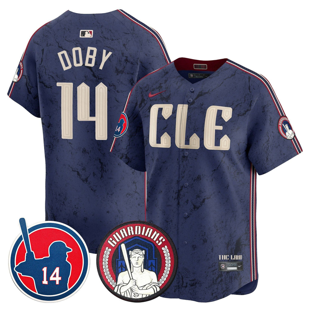 Men’s Cleveland Larry Doby Patch City Connect Vapor Premier Limited Jersey