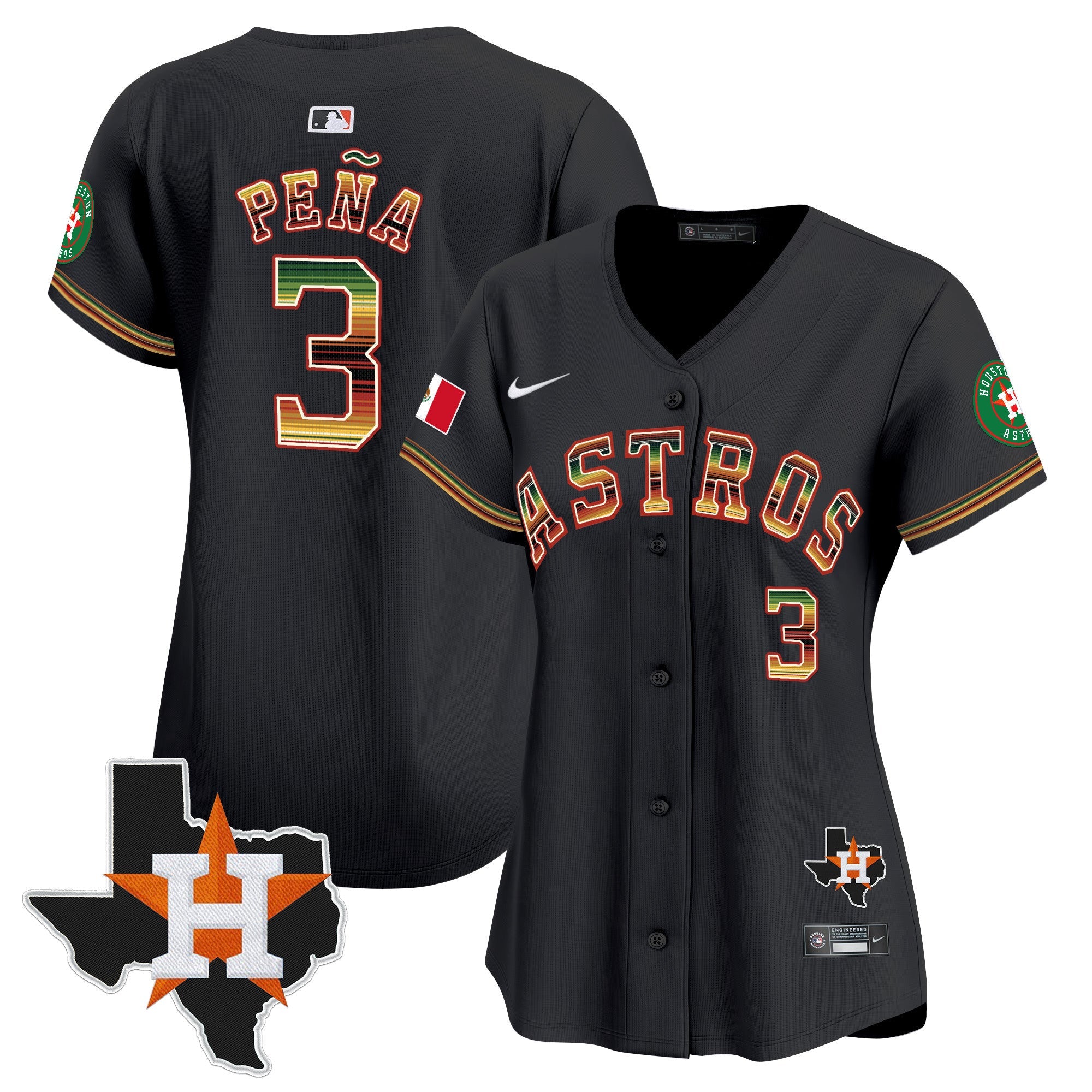 Women’s Houston Mexico Traditional Style Vapor Premier Limited Jersey