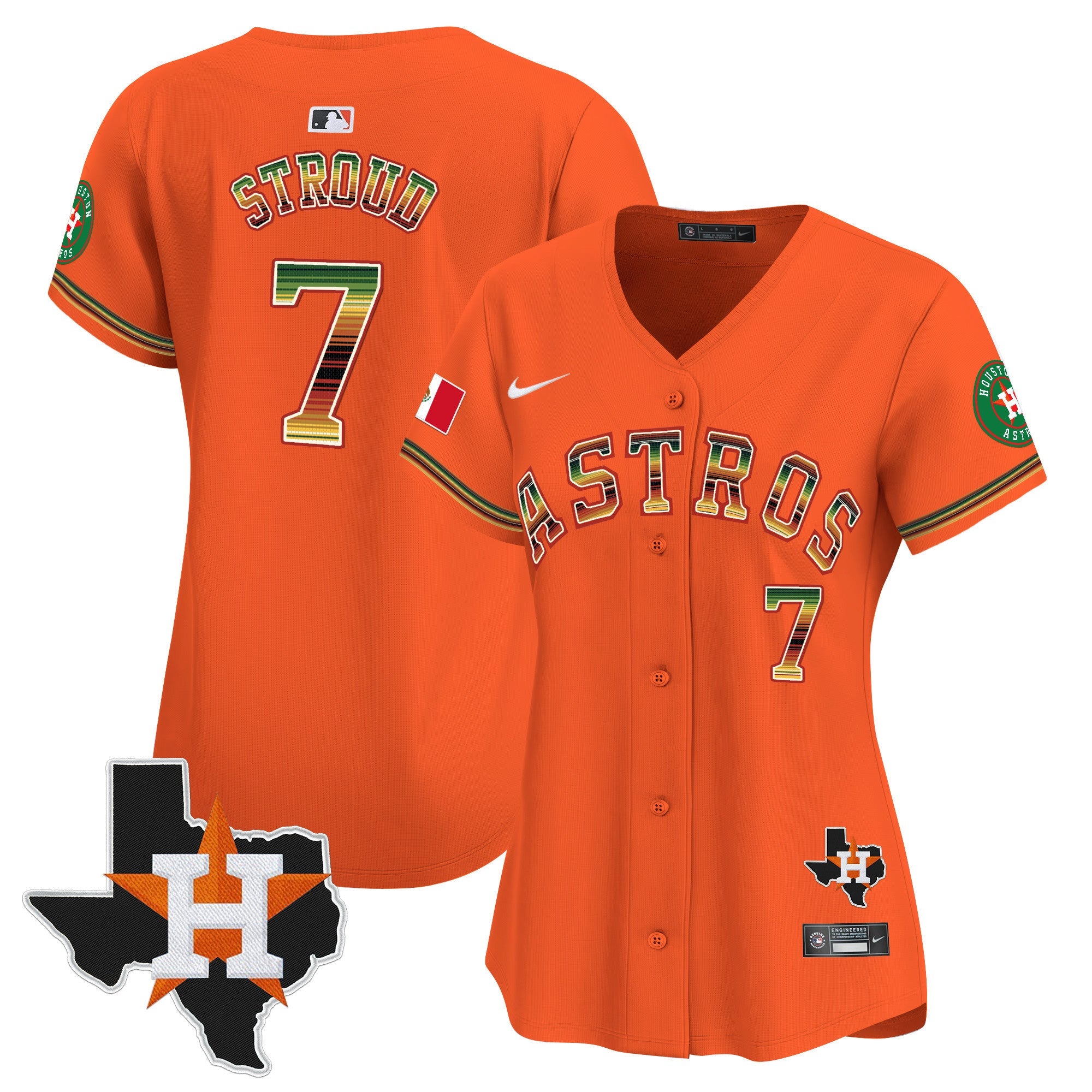 Women’s Houston Mexico Traditional Style Vapor Premier Limited Jersey
