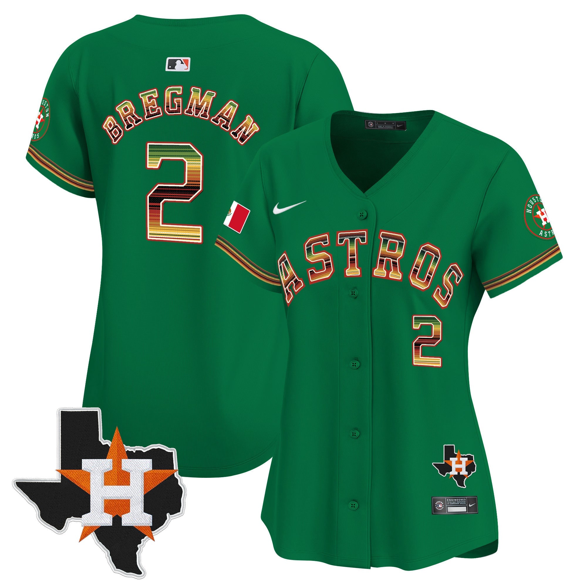 Women’s Houston Mexico Traditional Style Vapor Premier Limited Jersey