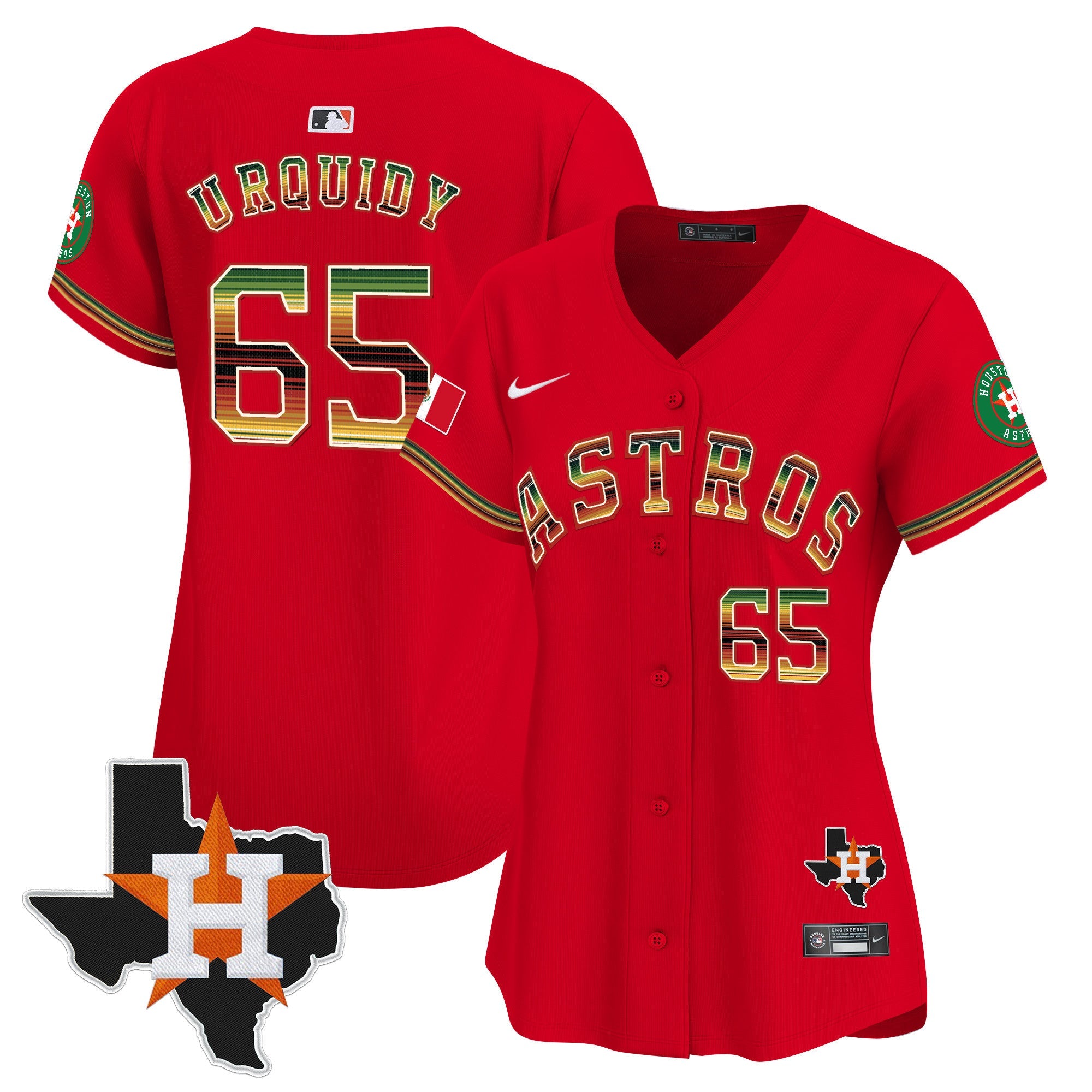 Women’s Houston Mexico Traditional Style Vapor Premier Limited Jersey