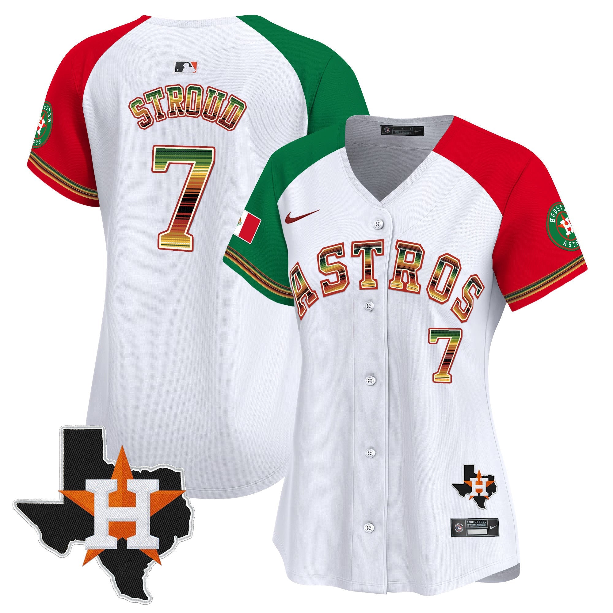 Women’s Houston Mexico Traditional Style Vapor Premier Limited Jersey