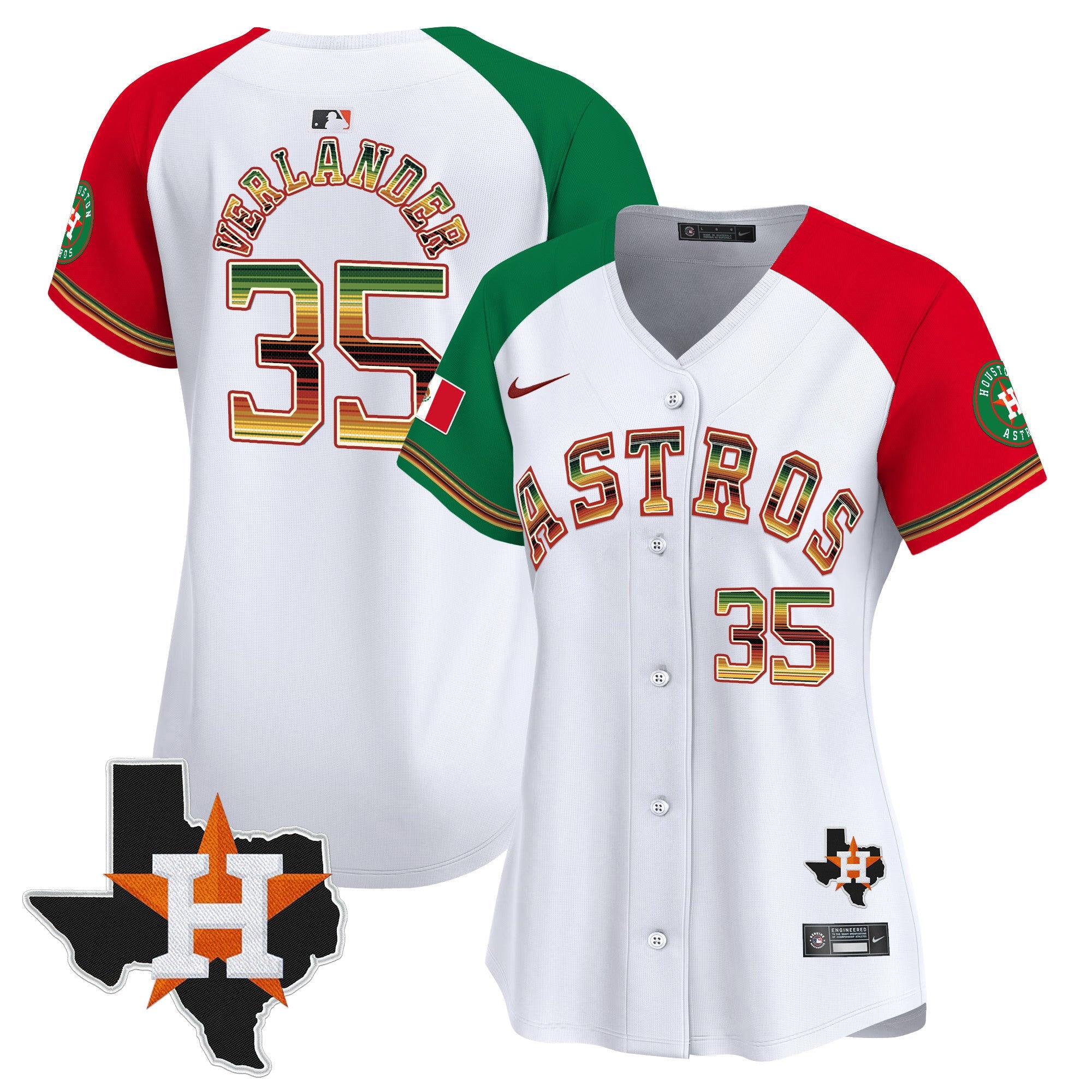 Women’s Houston Mexico Traditional Style Vapor Premier Limited Jersey