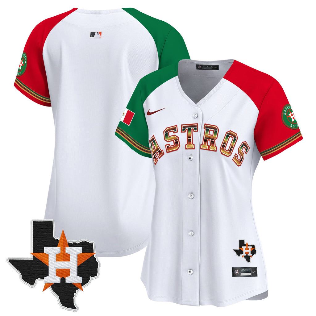 Women’s Houston Mexico Traditional Style Vapor Premier Limited Jersey