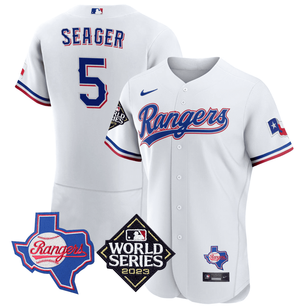 Men’s Texas Texas State & 2023 World Series Patch Jersey