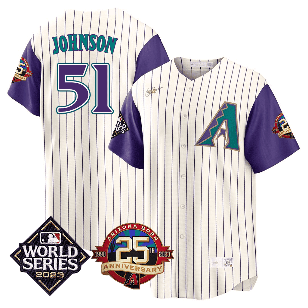 Men’s Arizona 2023 World Series Patch Throwback Jersey