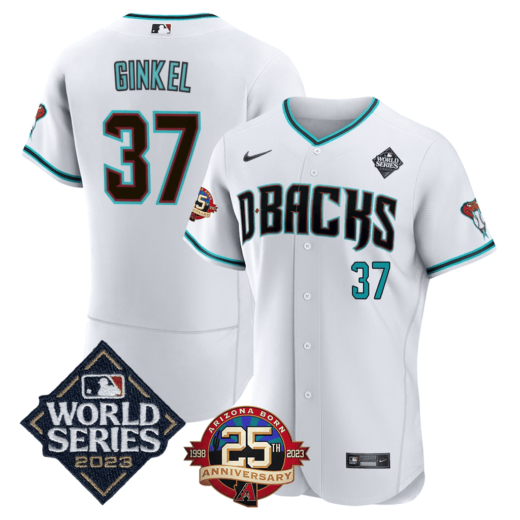 Men’s Arizona Jersey 2023 World Series & 25th Anniversary Patch Jersey
