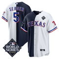 Men’s Split Rangers – 2023 World Series Patch Cool Base Jersey