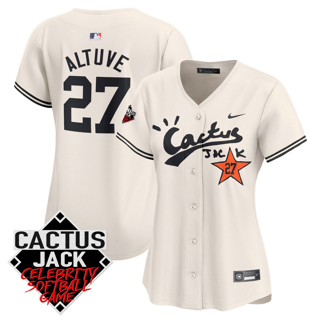 Women’s Cactus Jack Celebrity Softball Game Patch Vapor Premier Limited Jersey V2