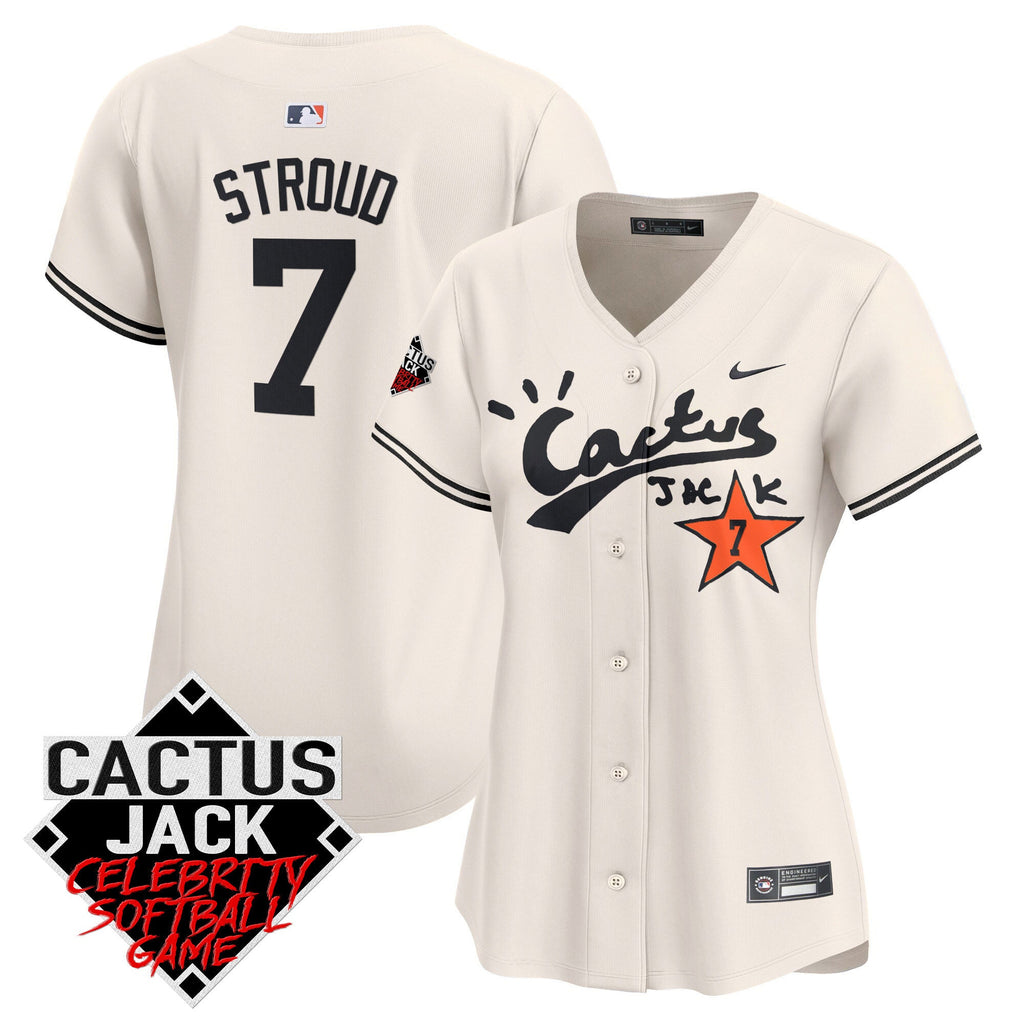 Women’s Cactus Jack Celebrity Softball Game Patch Vapor Premier Limited Jersey V2
