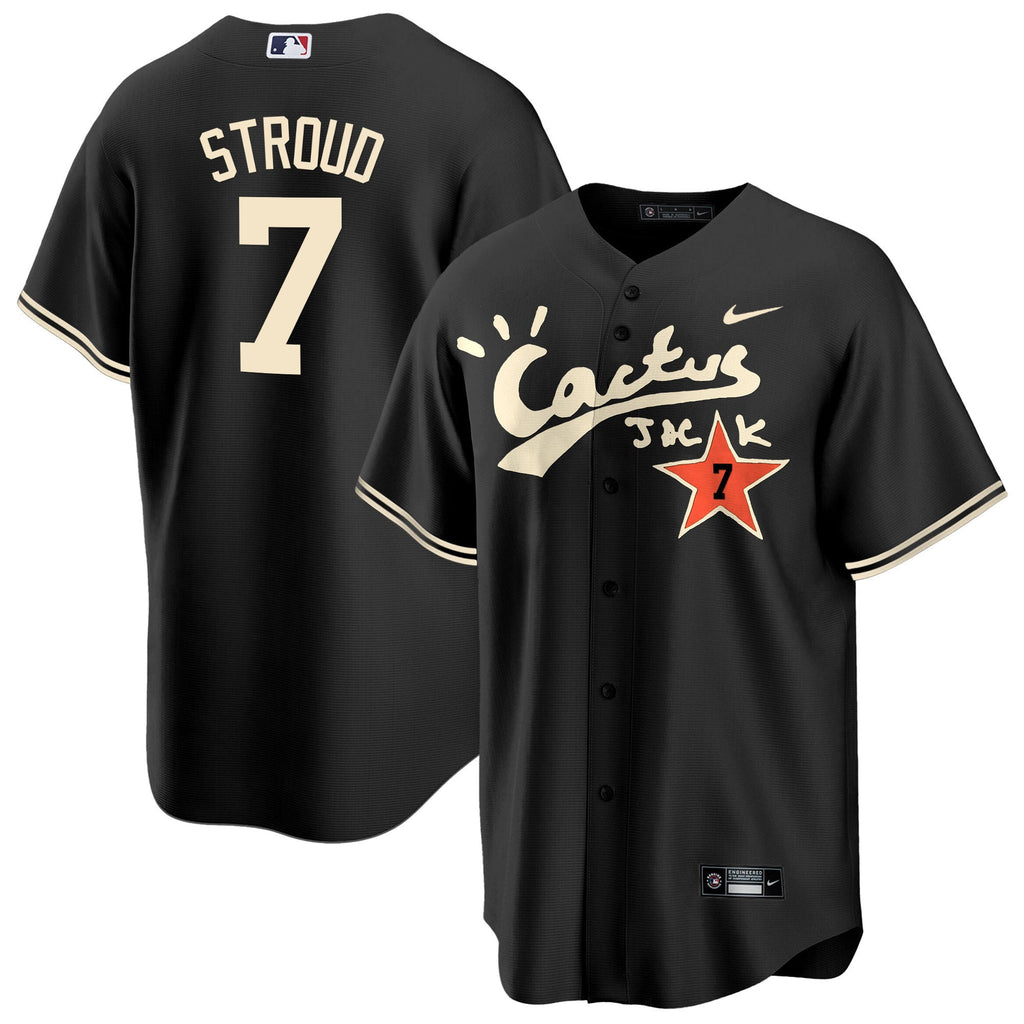 Men’s Houston Cactus Jack Cool Base Jersey V2 – Stitched